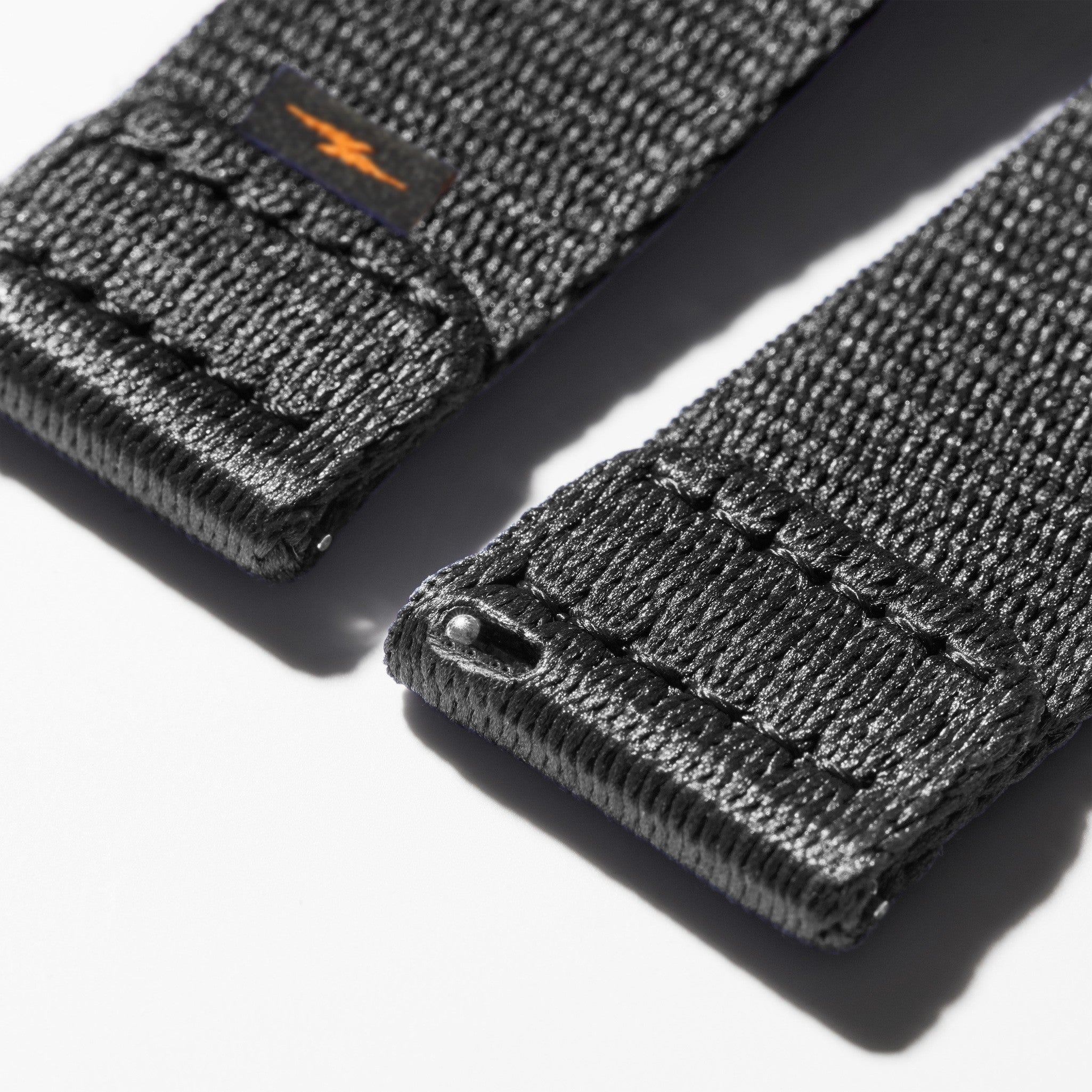 20mm Black G10 Nylon Watch Strap - Black - Image 3