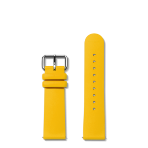 QR Strap: 22/20 Silicone. Sleek Loop. PoSS - Maize