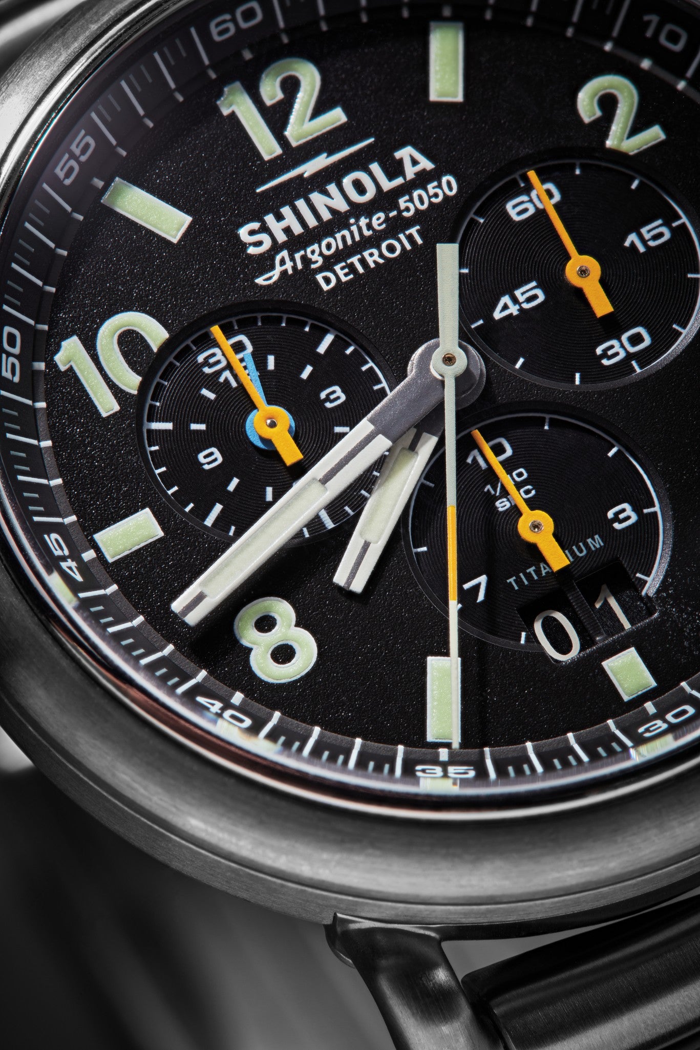 Runwell Chronograph West Wind Watch Gift Set with Additional Strap - Black - Image 7
