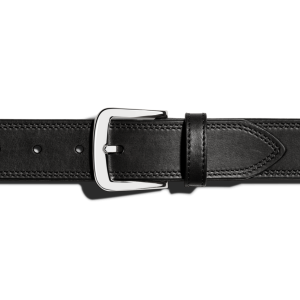 1 1/2 Double Stitch Belt - Black