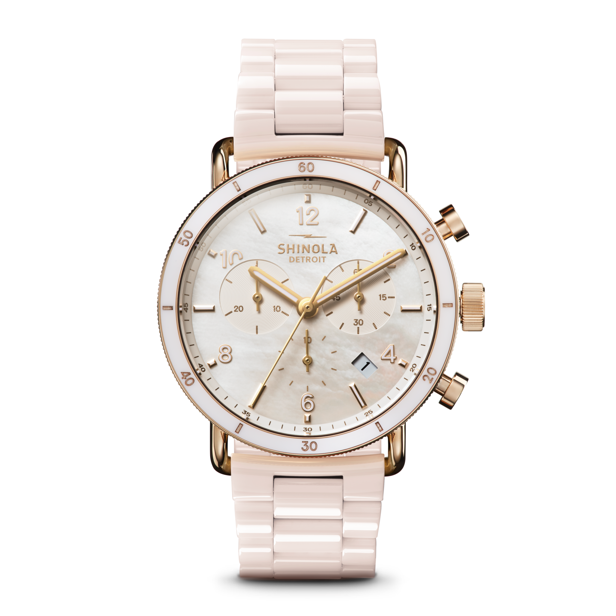 Canfield Sport Chronograph Watch - White