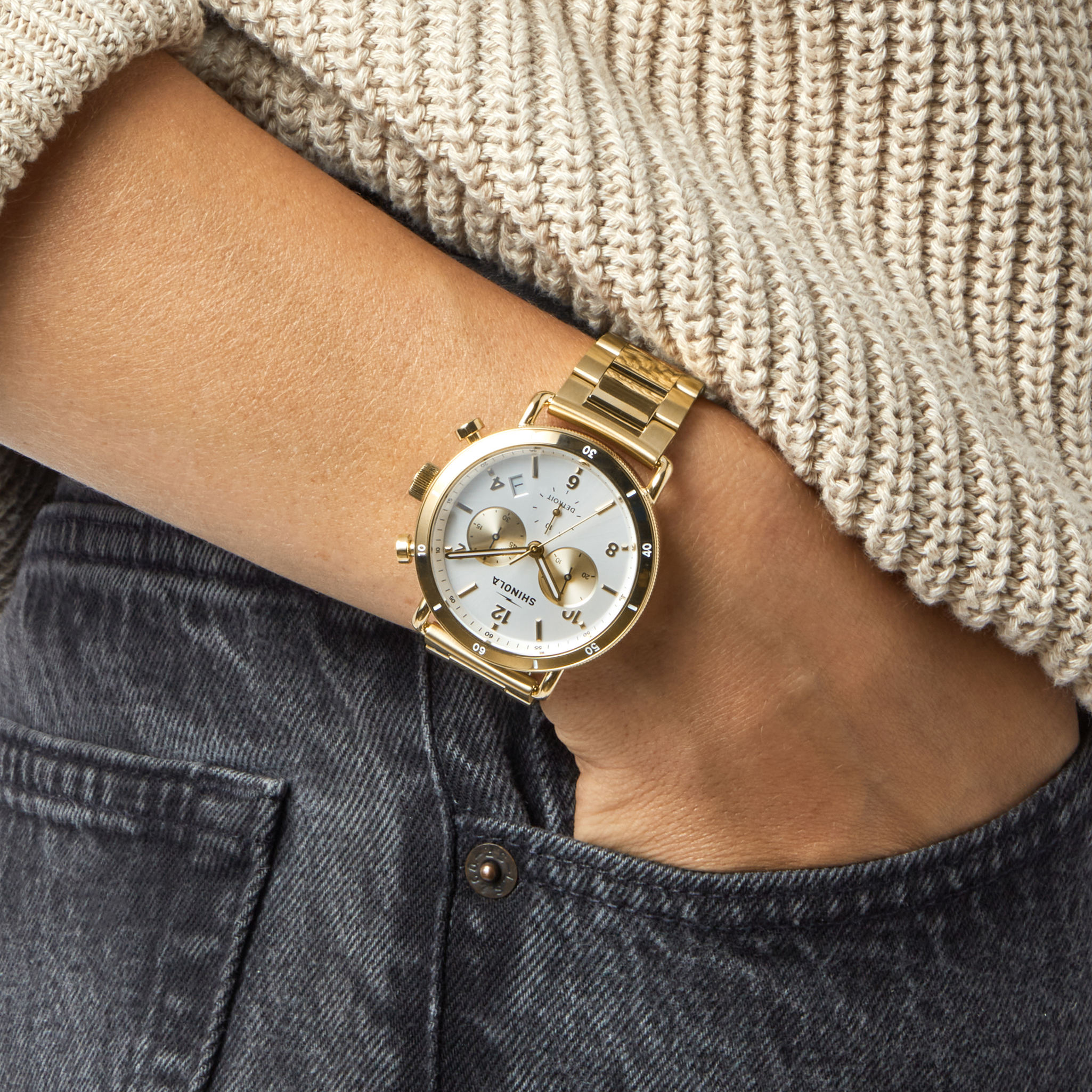Canfield Sport Chronograph Watch - Silver - Image 2