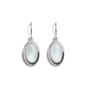 Heirloom Mother Of Pearl Drop Earrings - Sterling Silver