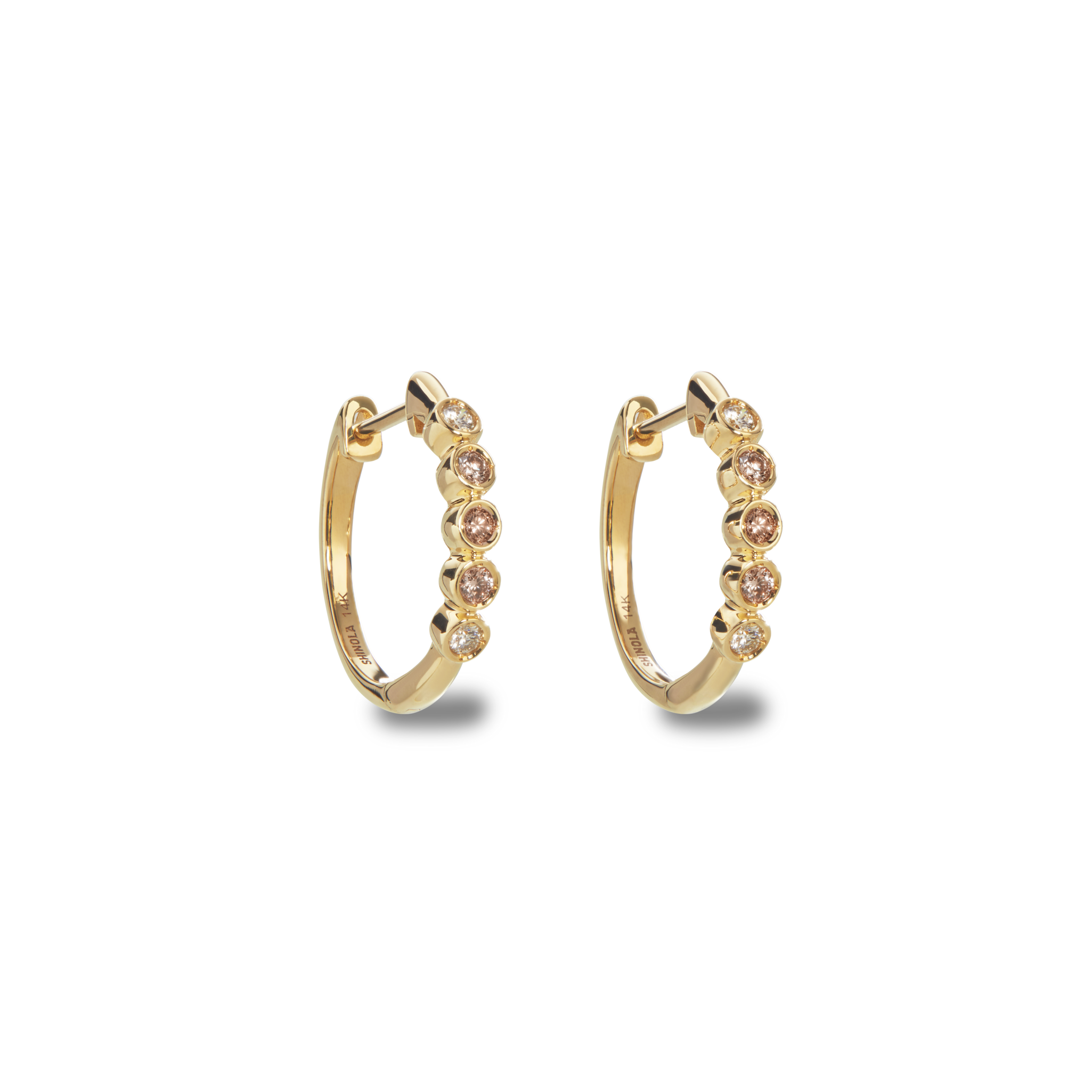 Desert Diamond Huggie Earrings