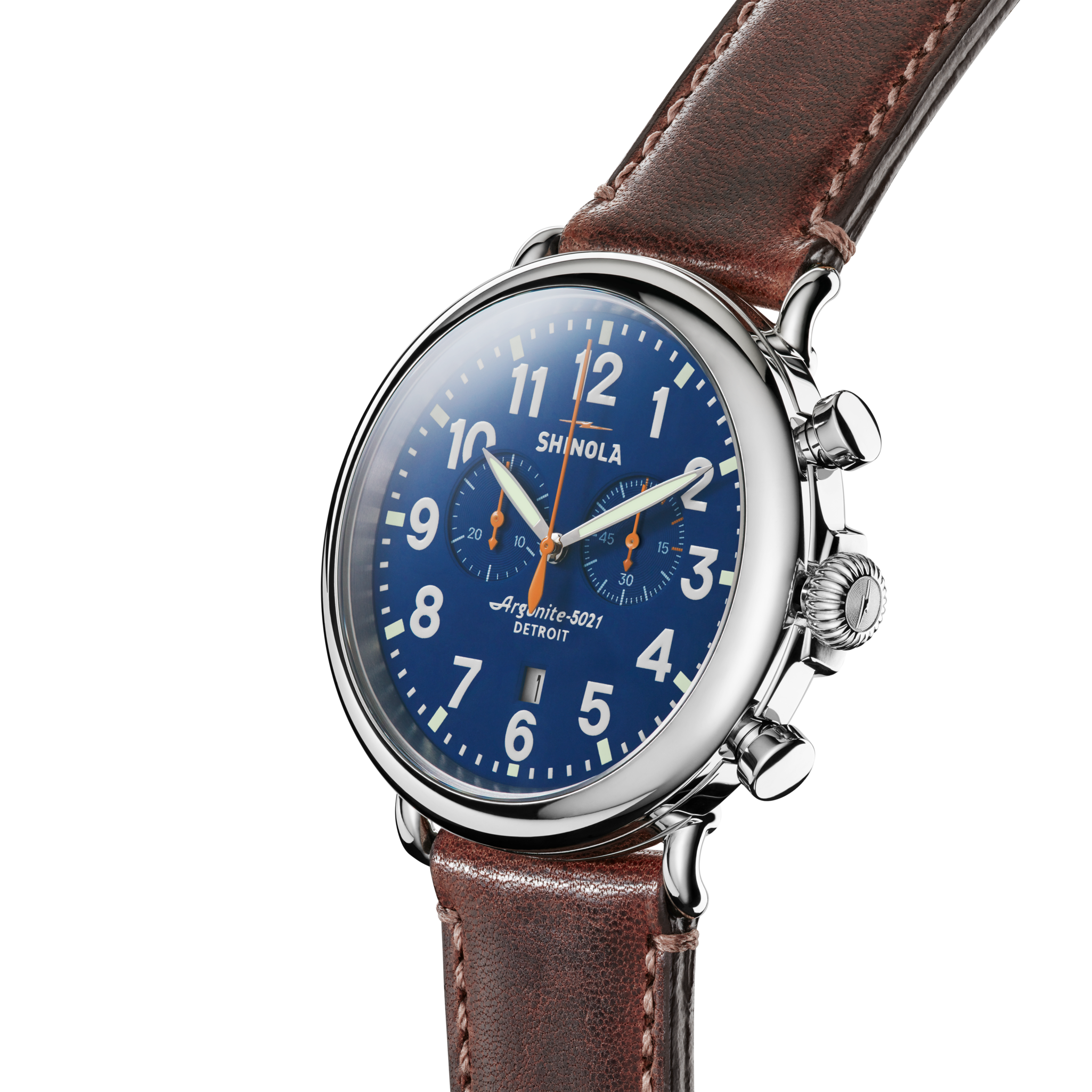 Runwell Chronograph Watch - Blue - Image 3