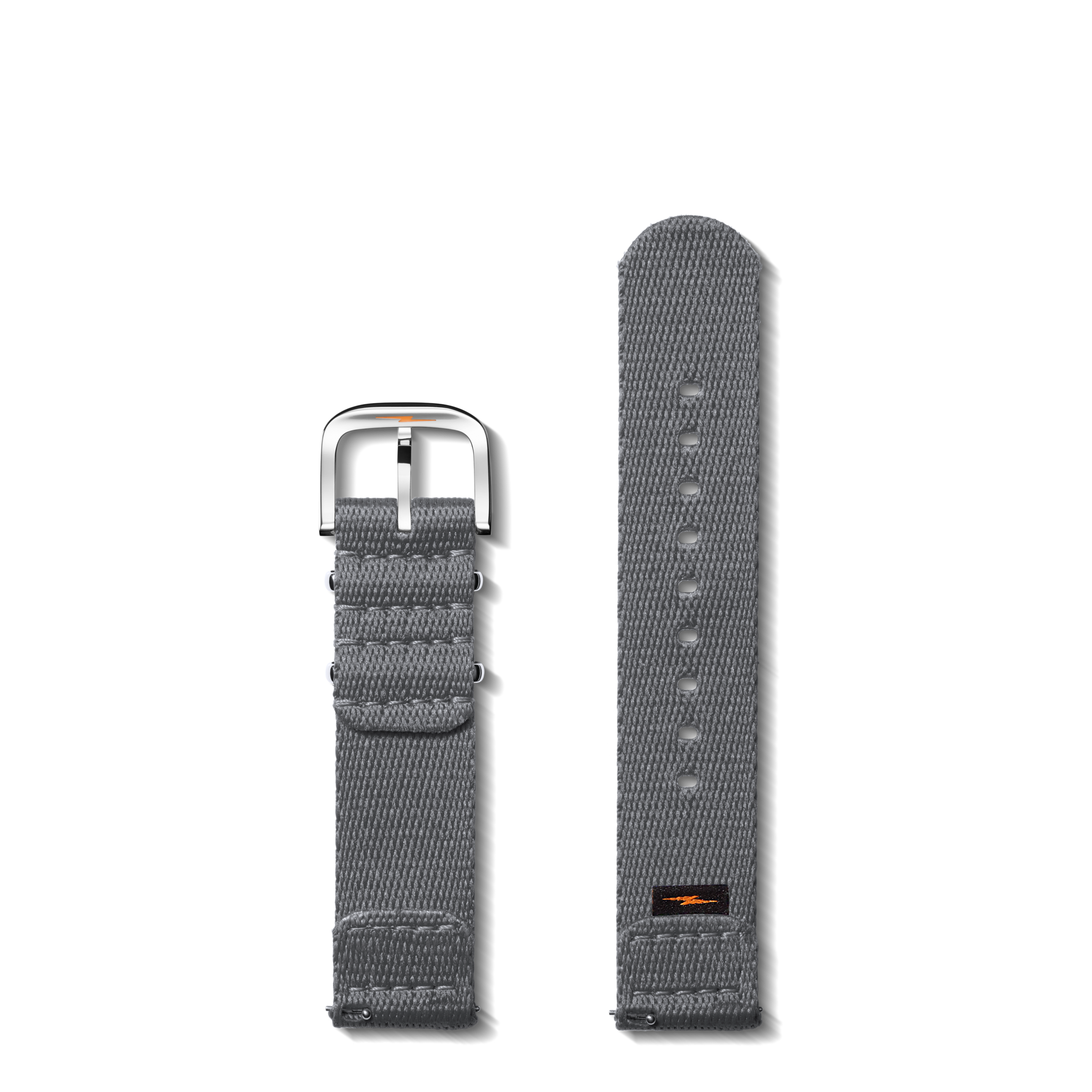20mm Gray G10 Nylon Watch Strap - Gray - Image 2