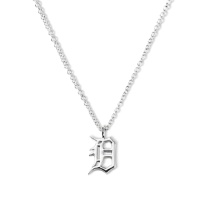 Detroit D Charm Necklace - Sterling Silver
