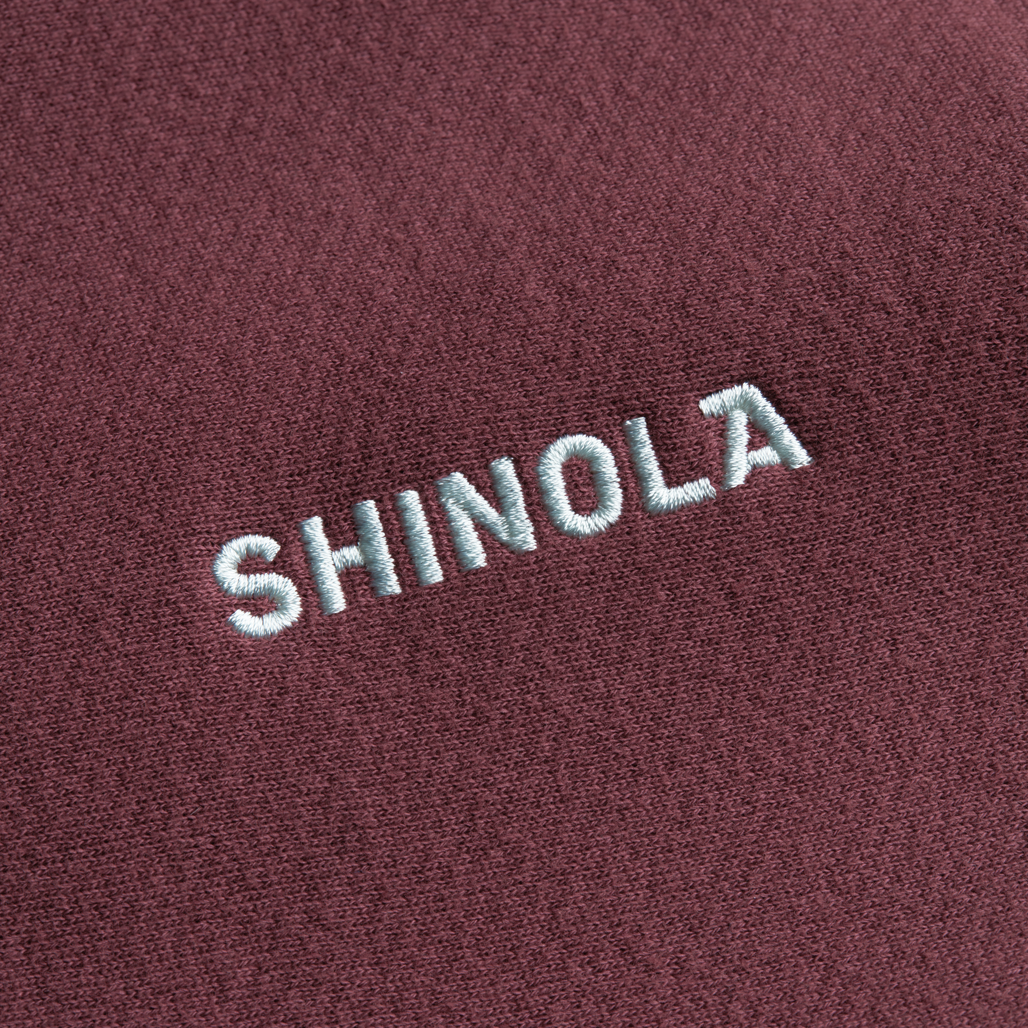Fleece Logo Sweatshirt - Merlot - Image 2