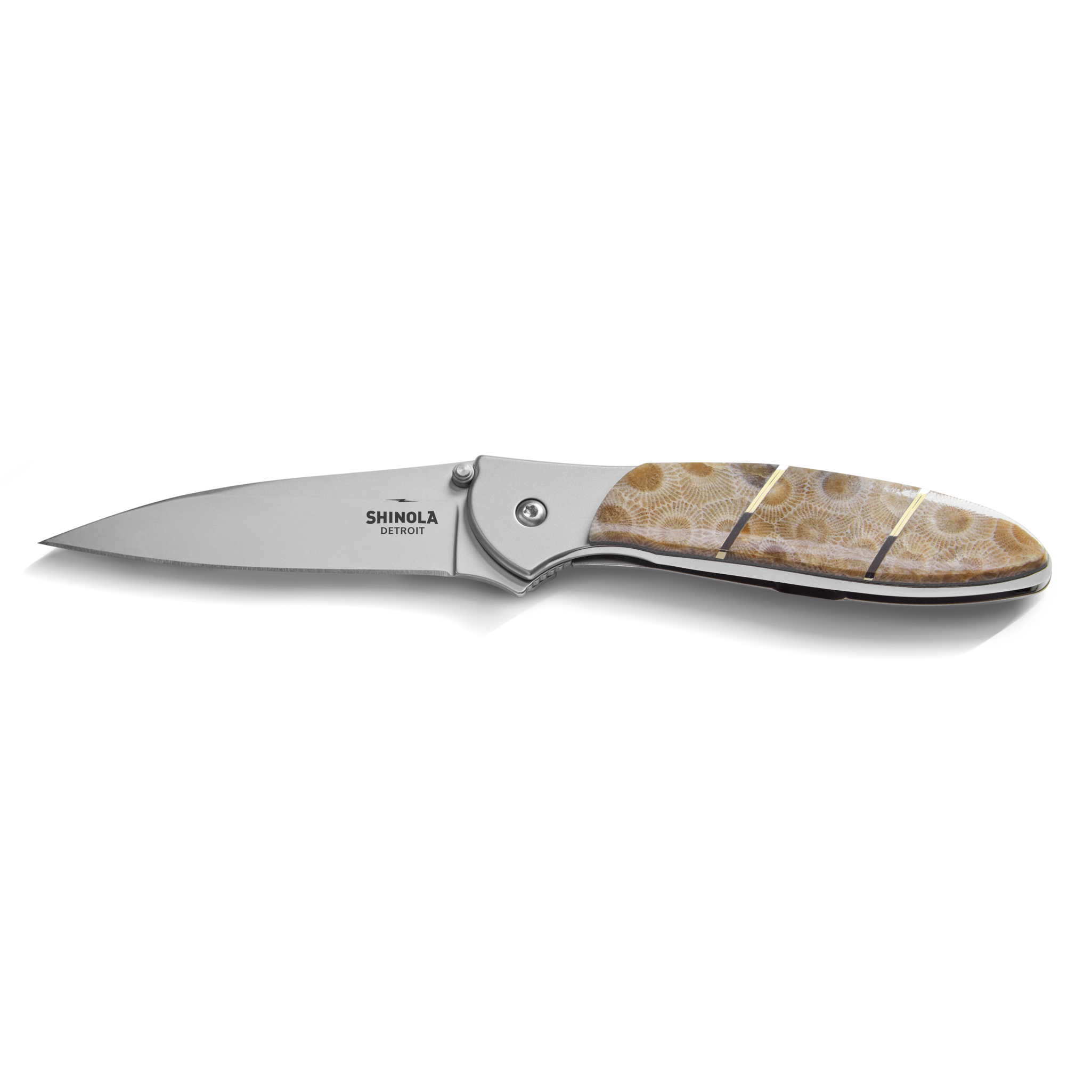 Shinola + Kershaw Petoskey Stone Pocket Knife - Petoskey
