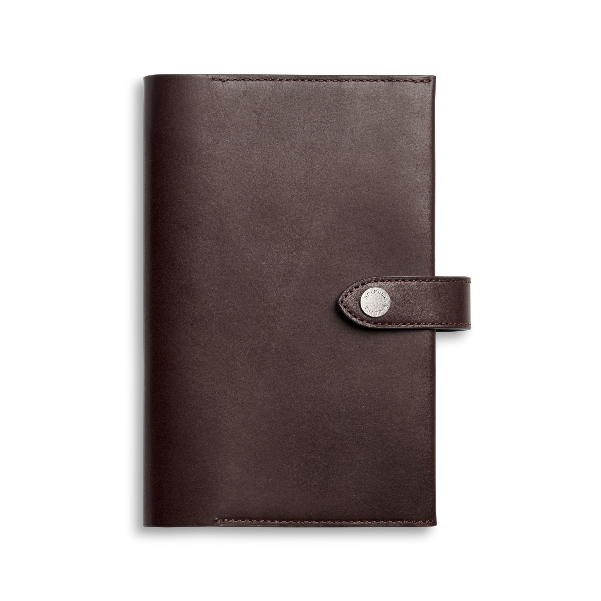 Medium Snap Journal Cover - Dark Brown Vachetta