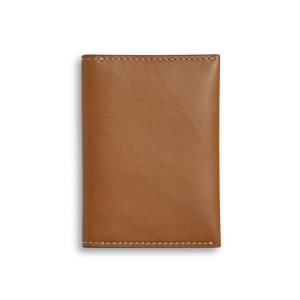 Folded Card Holder Wallet - Tan