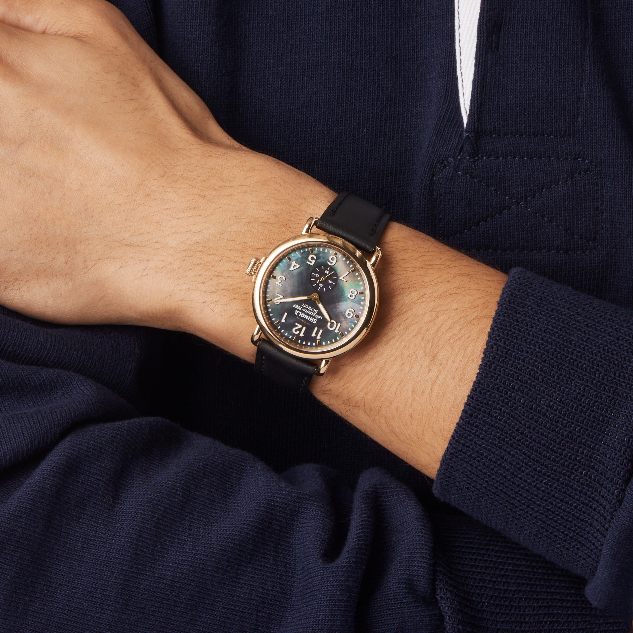 Runwell Watch - Black Mother of Pearl - Image 6