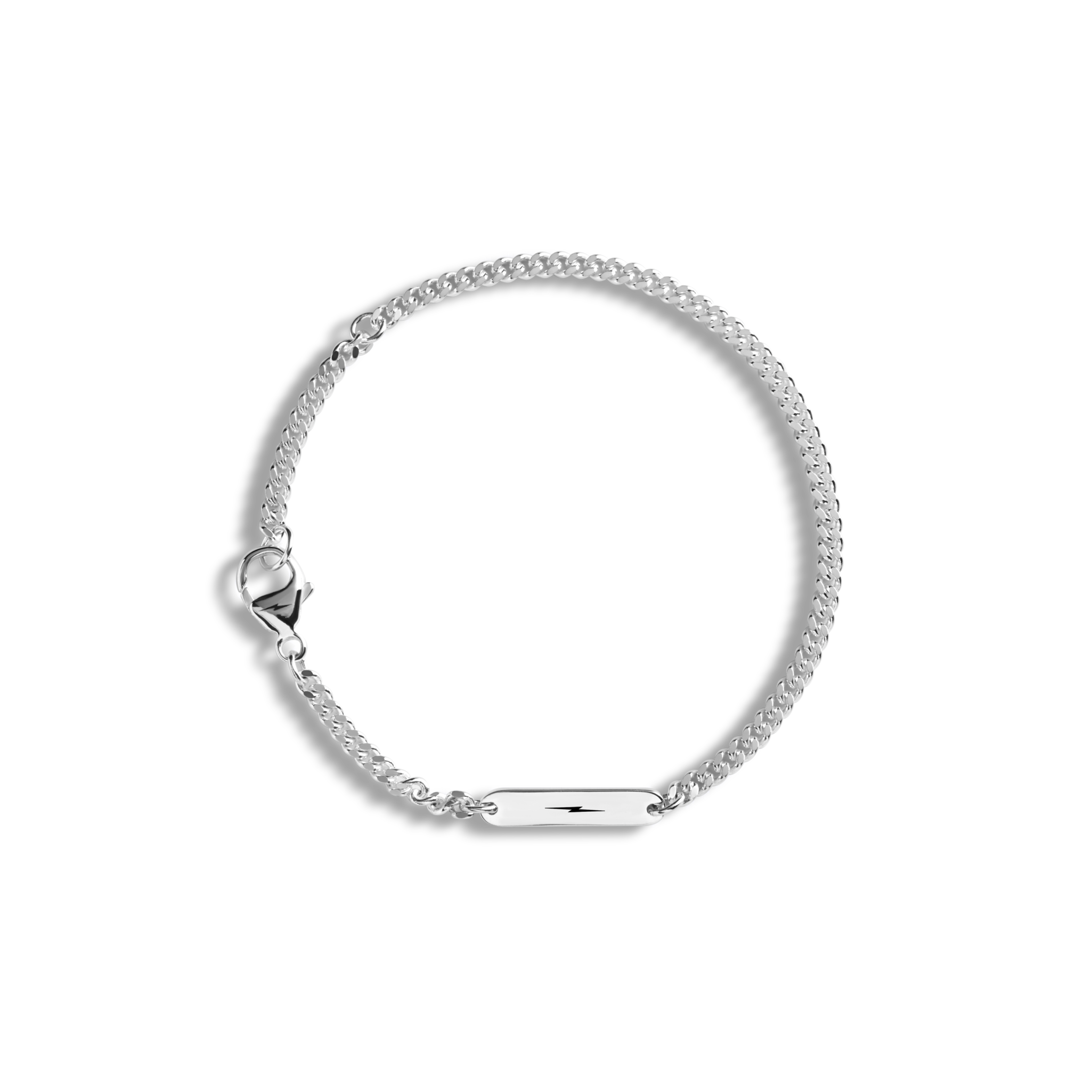 3mm Gauge Chain Bracelet - Sterling Silver