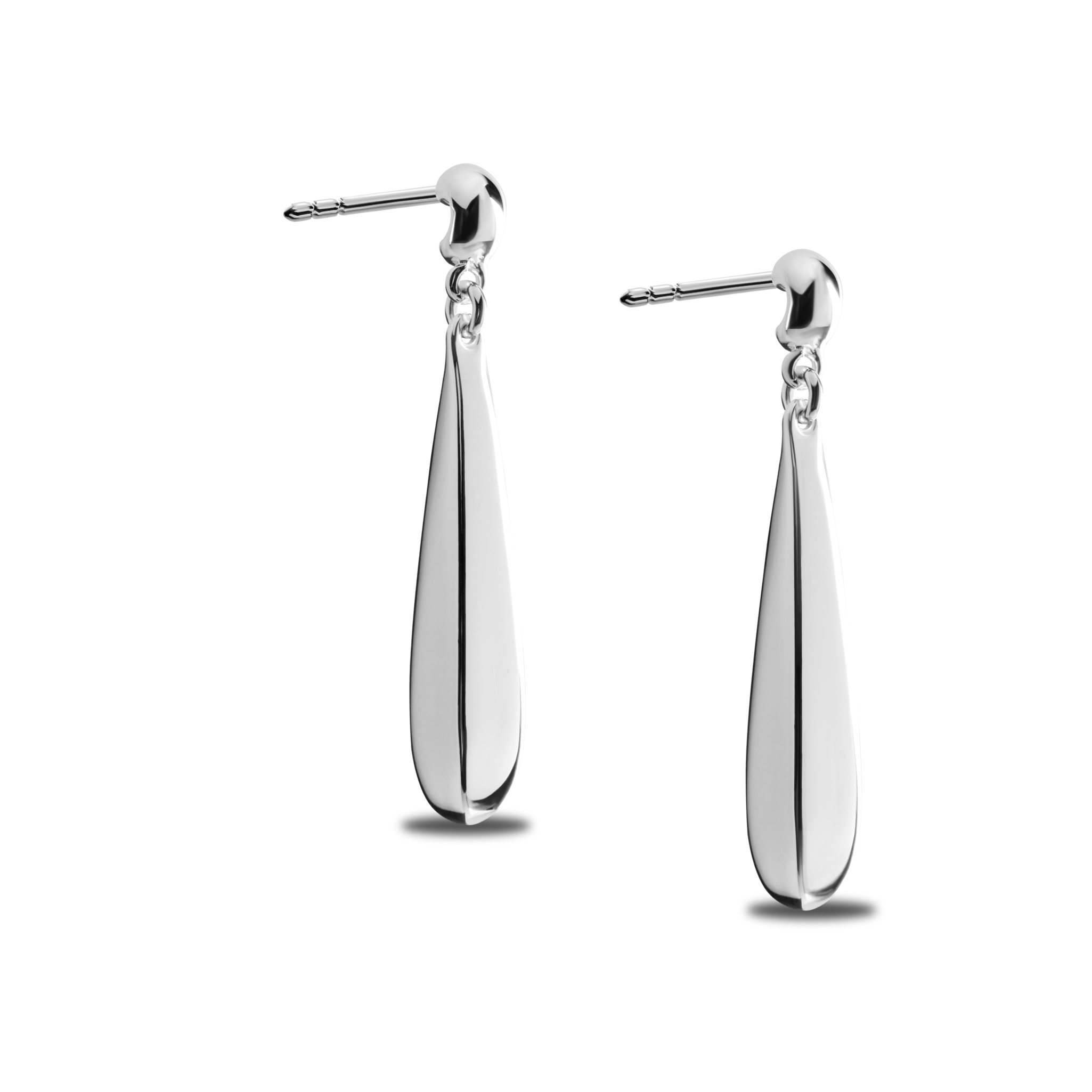 Elongated Teardrop Earrings - Image 2