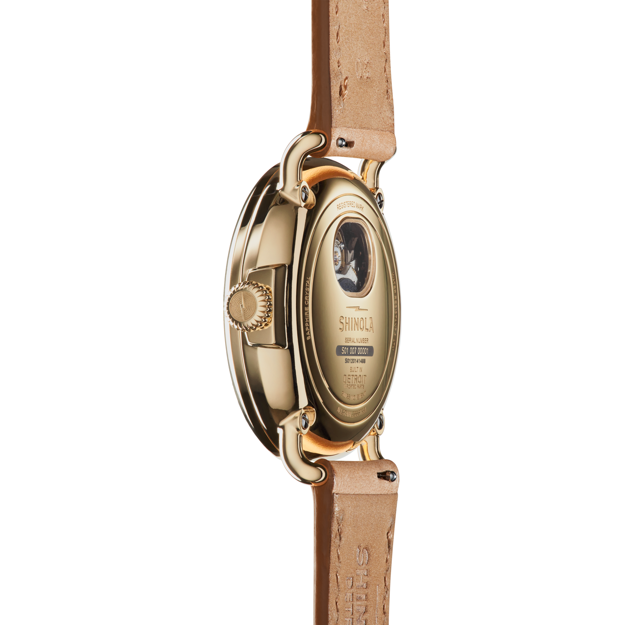 Runwell Automatic Watch - Natural Leather Strap - Image 4