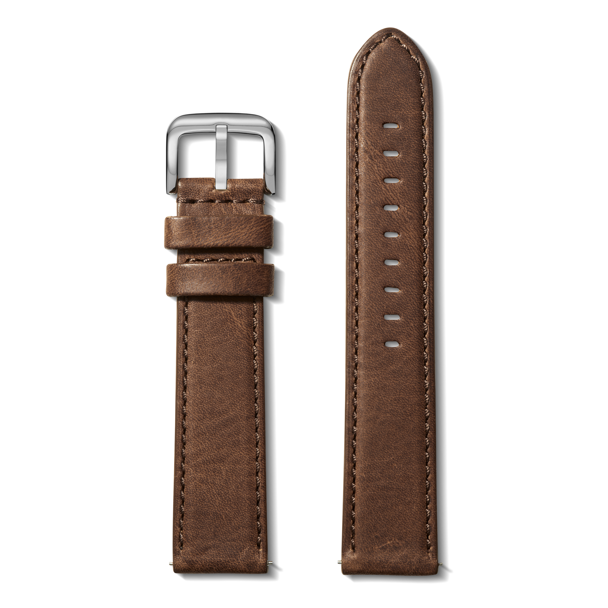 22mm British Tan Leather Watch Strap (XL) - British Tan