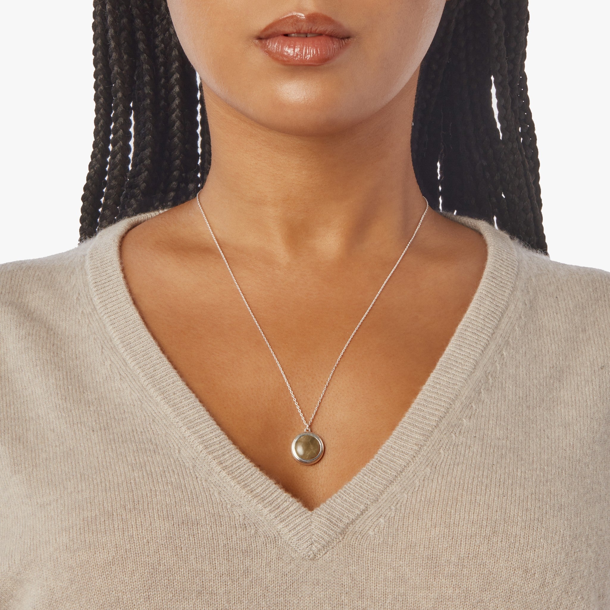 Heirloom Petoskey Pendant Necklace - Sterling Silver - Image 7