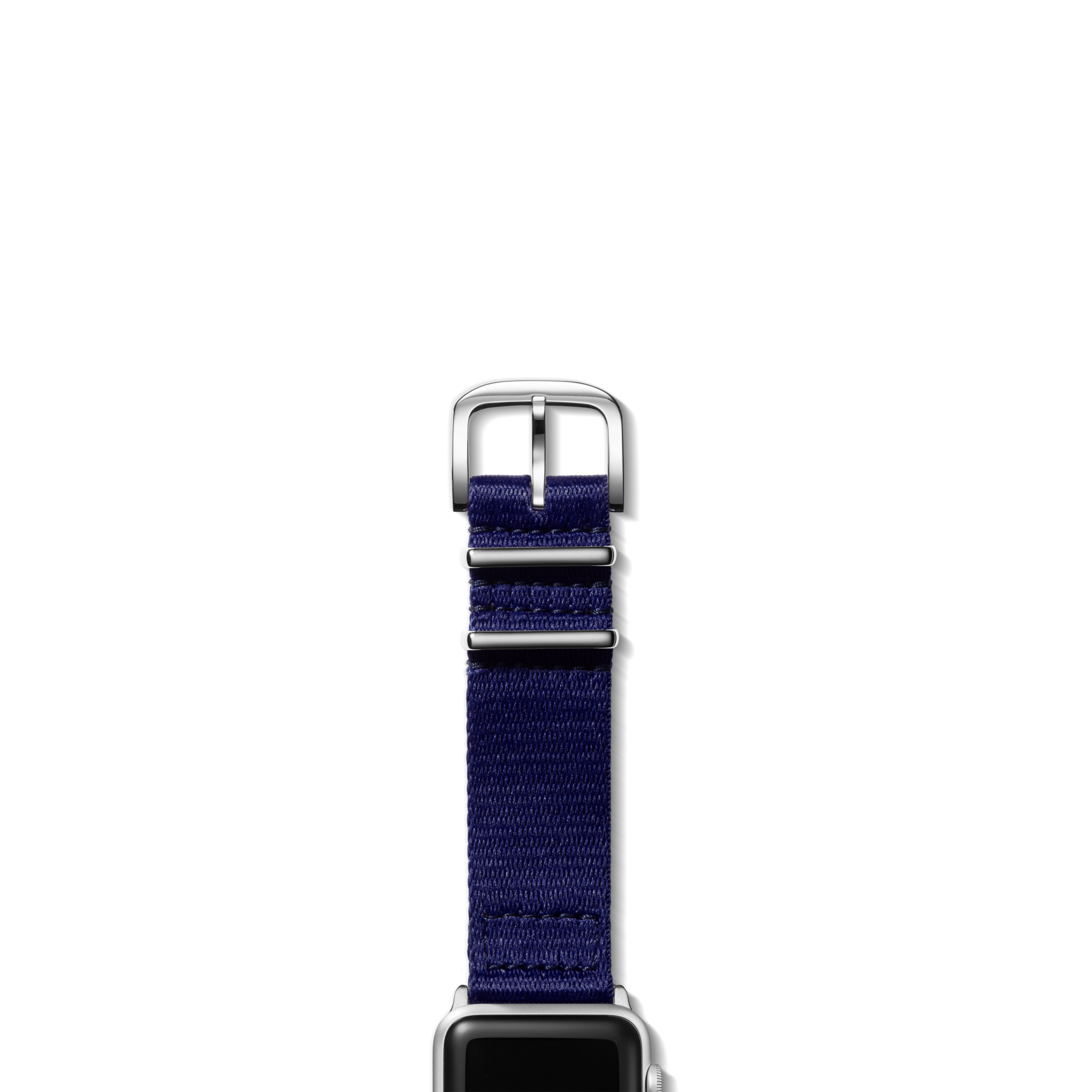 20mm Black Split Nylon Apple Watch Strap - Black - Image 6