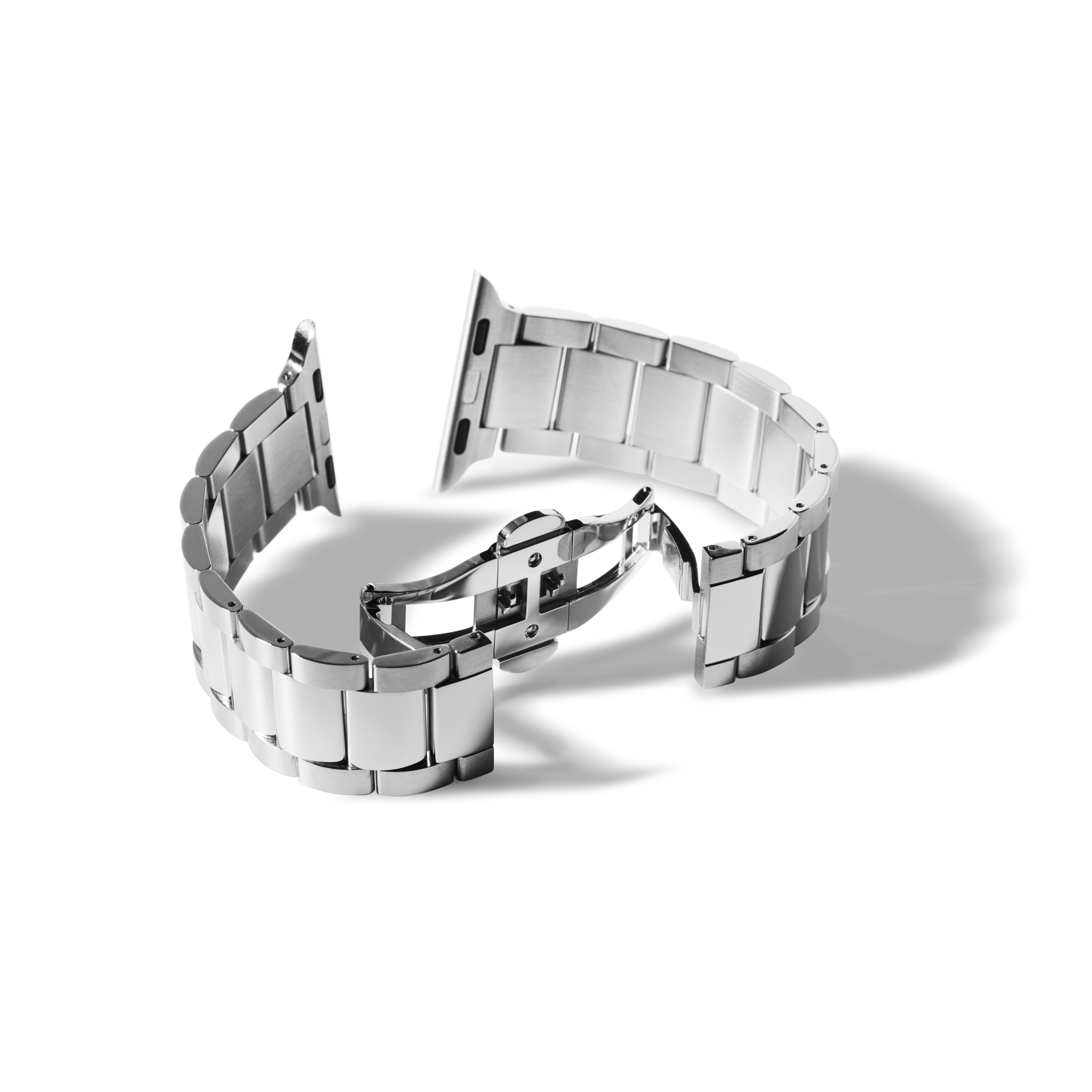 24mm Stainless Steel 3-Link Apple Watch Bracelet - Stainless Steel - Image 3