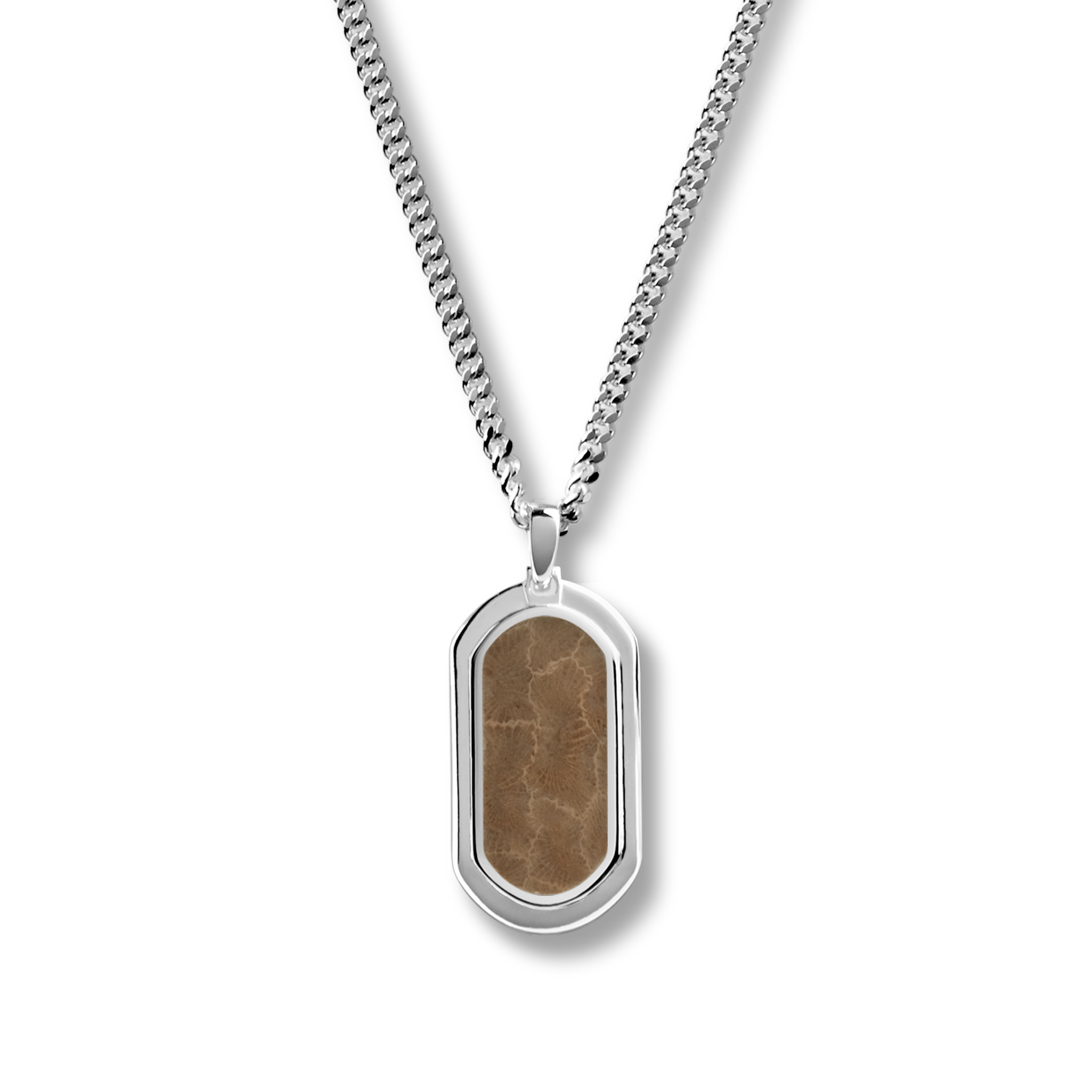 28mm Petoskey Tag Necklace - Image 2