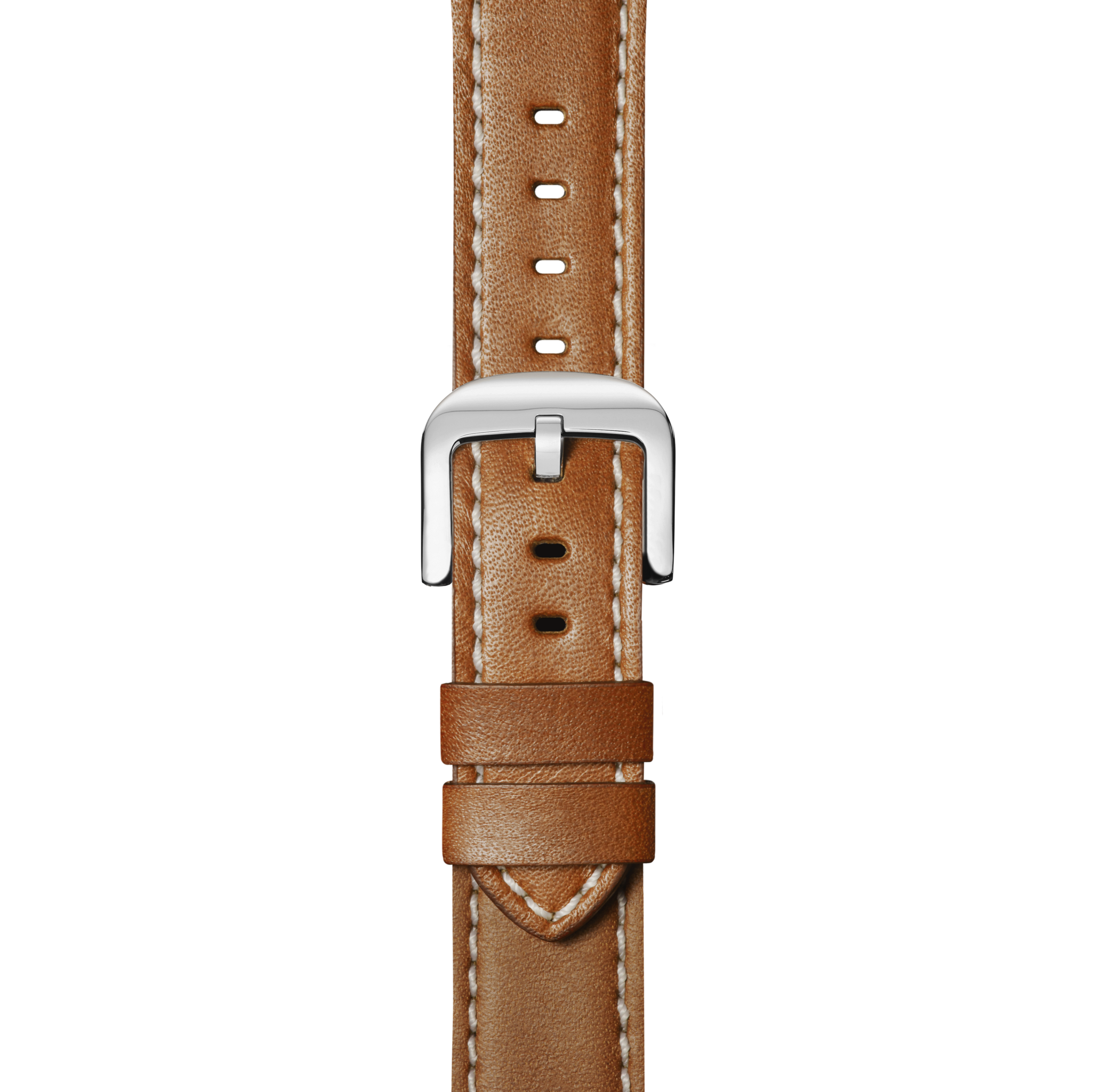 22mm Tan Leather Watch Strap - Tan