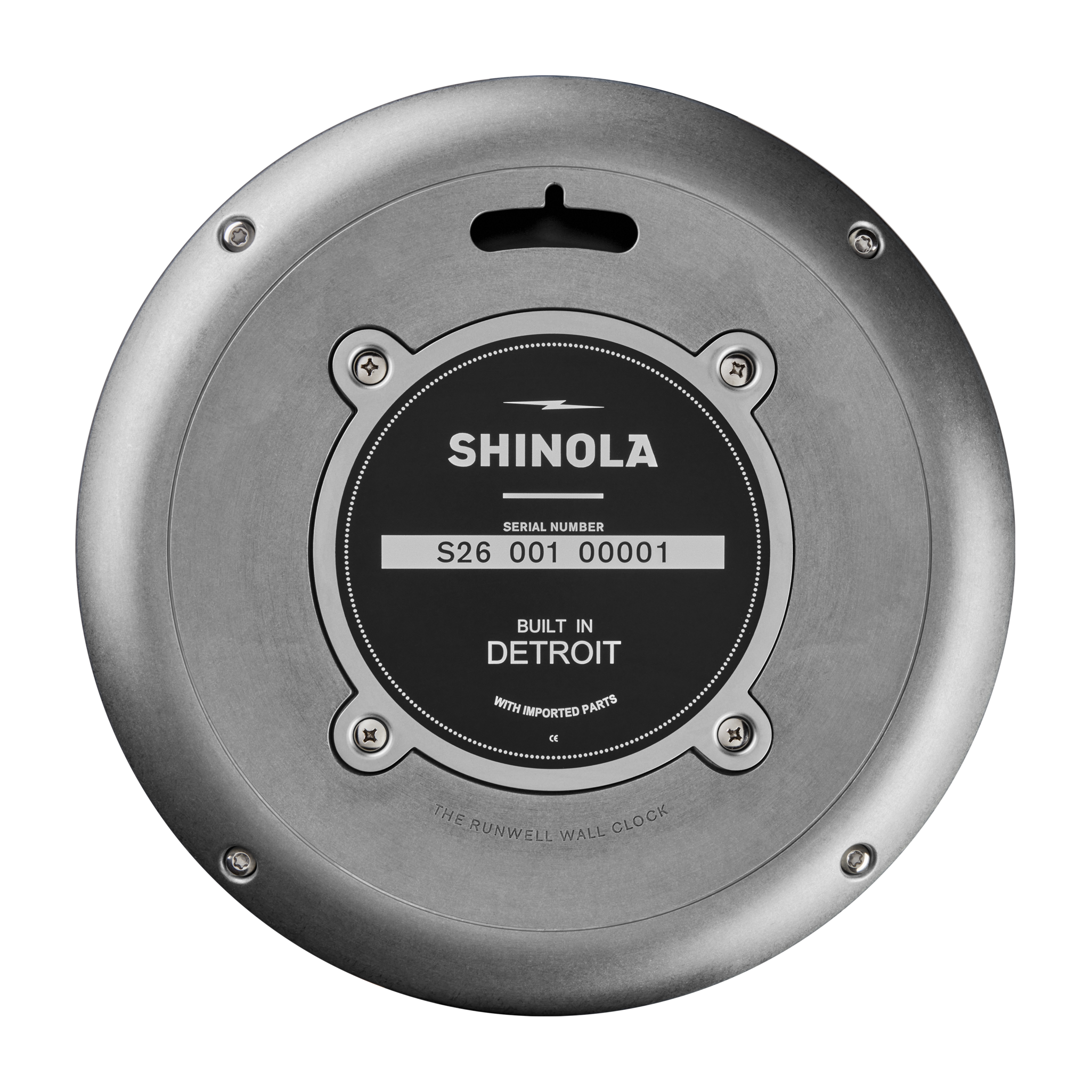 14 Runwell Clock - Tumbled Zinc/Black - Image 2