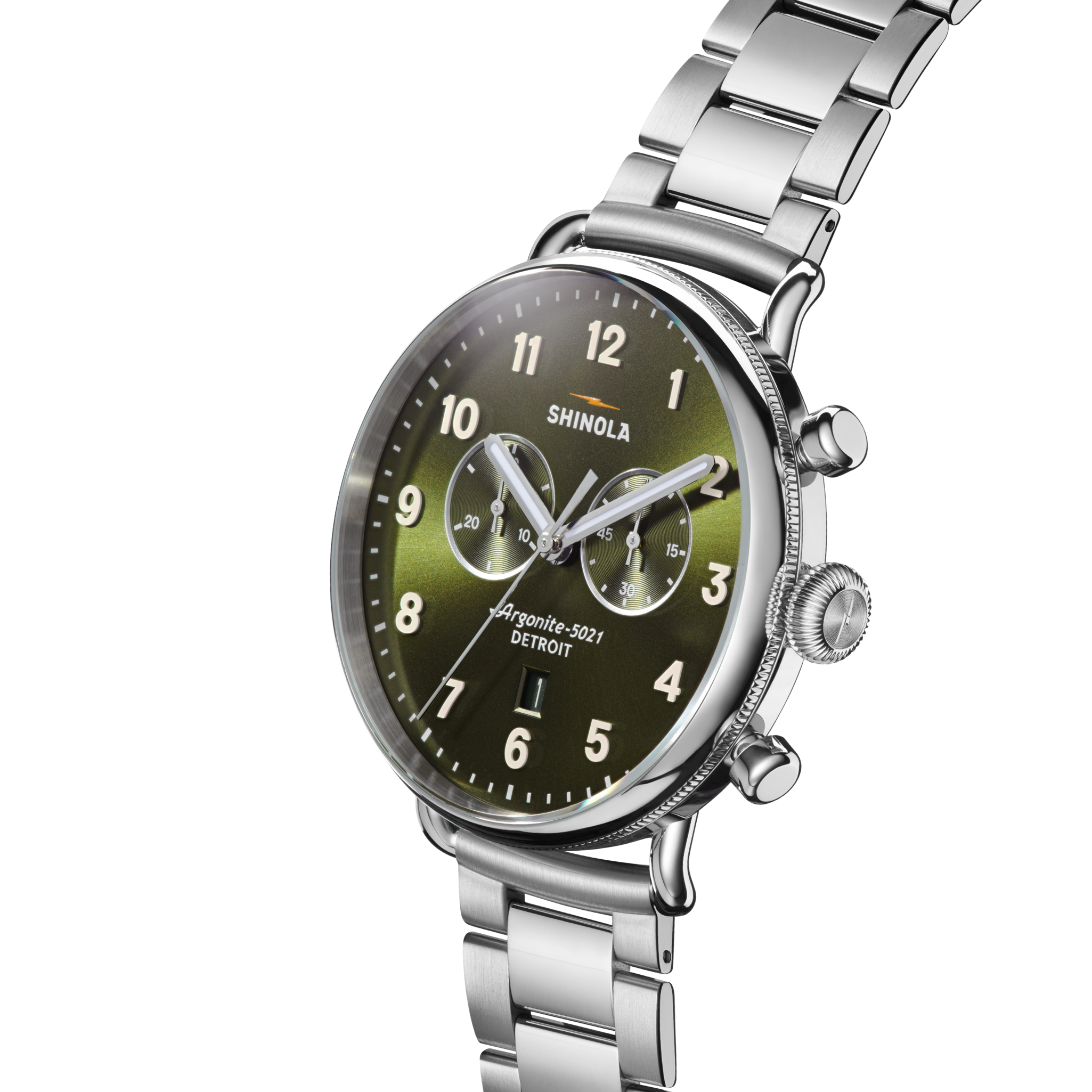 Canfield Chronograph Watch - Dark Olive - Image 3