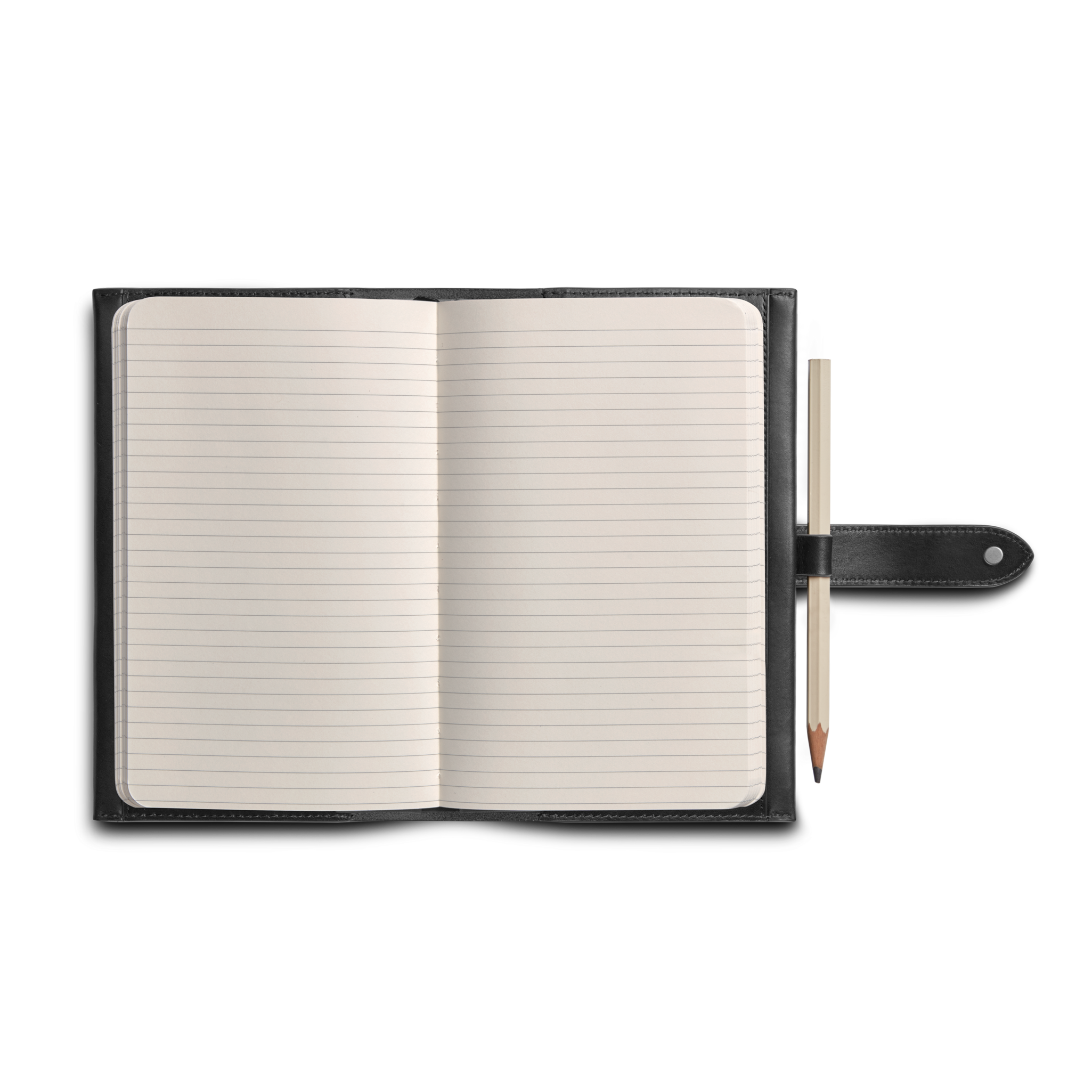 Medium Snap Journal Cover - Black Vachetta - Image 2